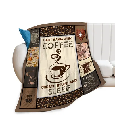 Drink Coffee Blanket: Coffee Lovers Throw for Cozy Days