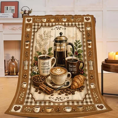 Coffee Makes Everything Better Blanket for Coffee Lovers