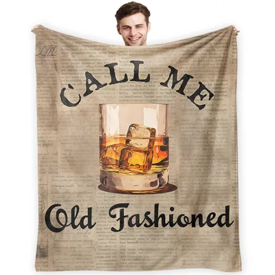 Old Fashioned Whiskey Lover Blanket: Call Me Old Fashioned