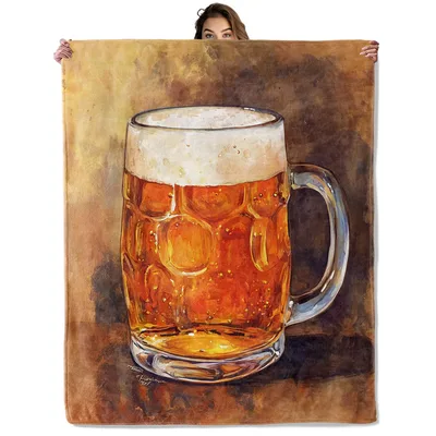 Beer Mug Craft Beer Blanket for Beer Lovers