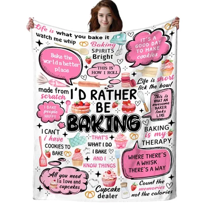Life is what you bake Blanket for Baking Lovers