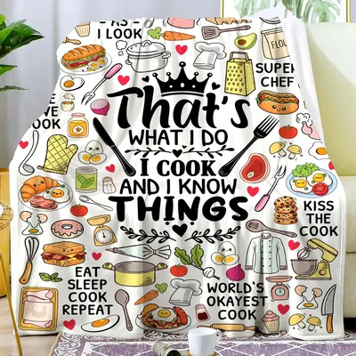 Cooking Lover Blanket: Chef Humor Throw for Home Cooks