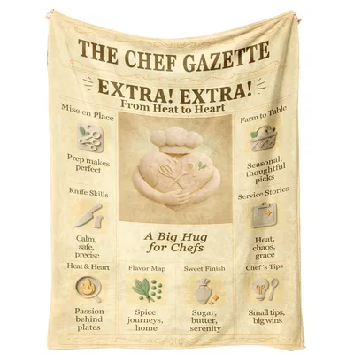 Chef Appreciation Blanket: A Newspaper Hug for Cooks