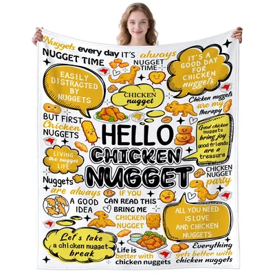 Chicken Nugget Lover Blanket for Nugget Fans