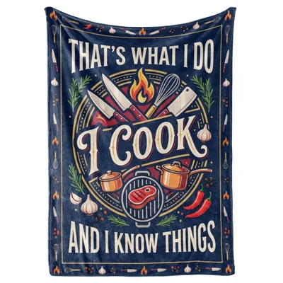 Home Chef Blanket: Cooking Humor Throw for Your Kitchen Crew