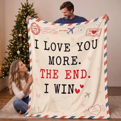 love love love Air Blanket: A Playful Love Letter Throw