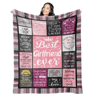 Girlfriend Love Quotes Blanket for Your Sweetheart