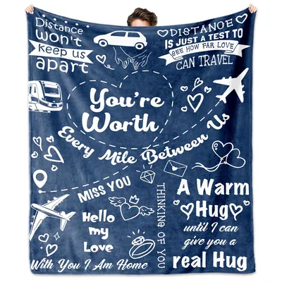 Long Distance Relationship Blanket for Far-Apart Love