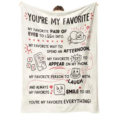 Favorite Person Blanket: A Love Note in Print