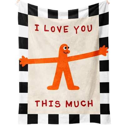 I Love You This Much Blanket: A Cheerful Gift for Someone Special