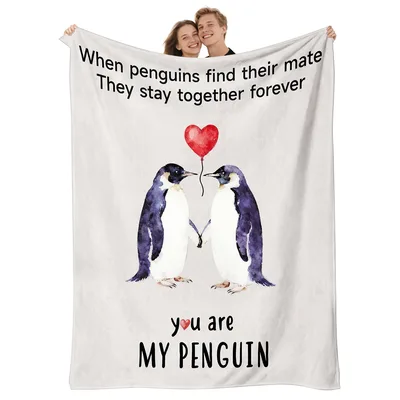 Penguins Mate Forever Blanket: A Couple's Keepsake