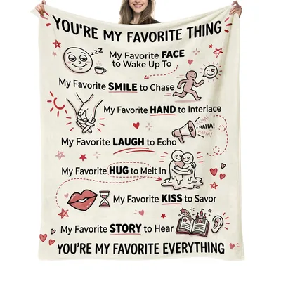 Couples Love Blanket: You're My Favorite Thing