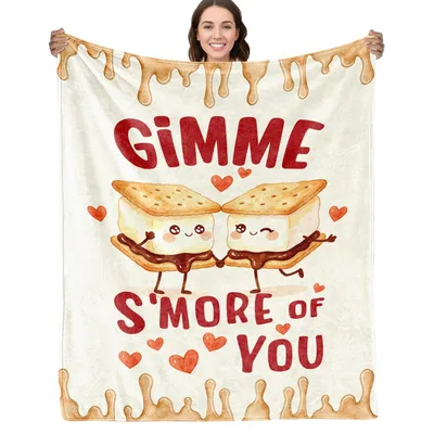 Couple S'mores Blanket: Gimme S'more of You Throw
