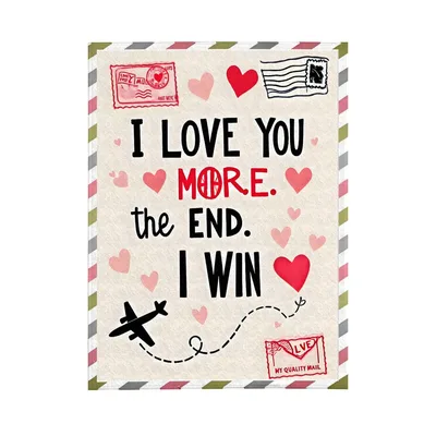 Boyfriend Girlfriend Blanket with a Playful Love Message