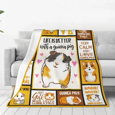 Life Is Better with a Guinea Blanket: A Quilt of Cuddly Rodents