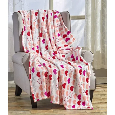Be Mine Hearts Pattern Blanket No. 2