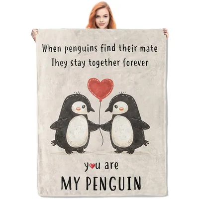 You Are My Penguin Blanket: A Romantic Gift for Loyal Couples