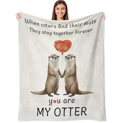 You Are My Otter Blanket: A Romantic Design for Loyal Couples