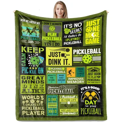 Pickleball Dad Blanket: Funny Sayings for the Court