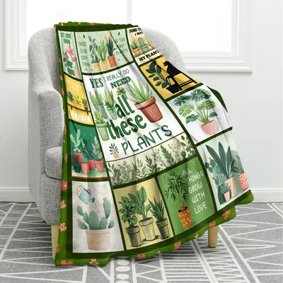 Plant Lover Plants Quotes Blanket