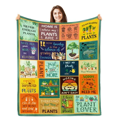 Houseplant Lover Blanket: A Gift for Plant People