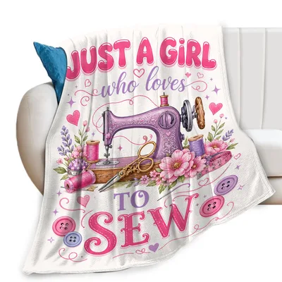 Sewing Machine Blanket Celebrating the Craft with Vintage Style