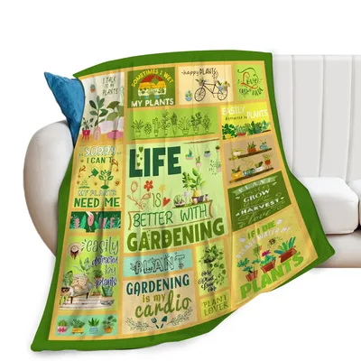 Gardening Lover Blanket: Plant Jokes for Green Thumbs