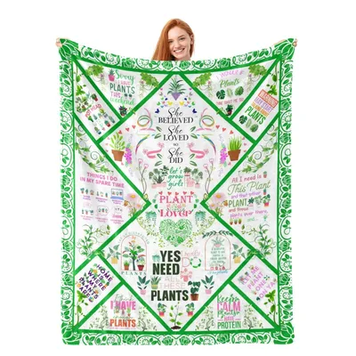 She Believed She Loved Blanket for Plant Lovers and Gardeners