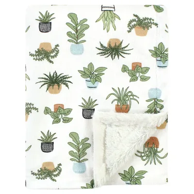 Potted Plants Pattern Blanket for Indoor Garden Lovers