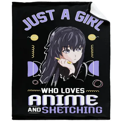 Just a Girl Blanket: Anime and Sketching Design for Creators
