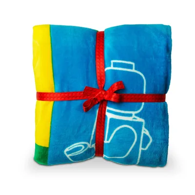 Blue Line Art Outline Blanket: Coffee Maker Design for Enthusiasts