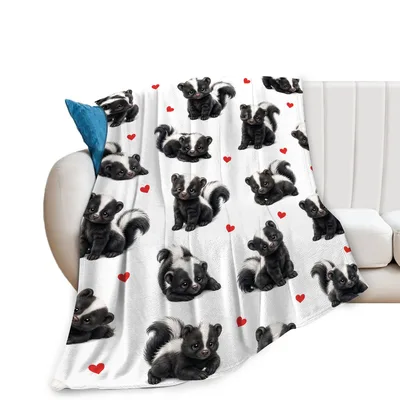 Cute Skunk Blanket for Animal Lovers and Cozy Days