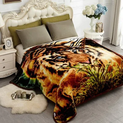 Tiger Lover Blanket: A Close-Up Wild Cat Print