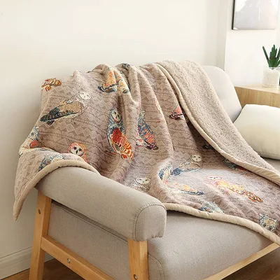 Colorful Owl Blanket for Cozy Nights and Gifts