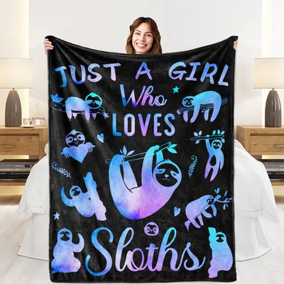 Sloth Blanket for the Girl Who Loves Sloths