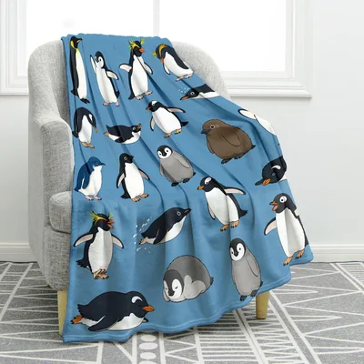 Cute Penguin Blanket for Penguin Lovers and Gift Givers