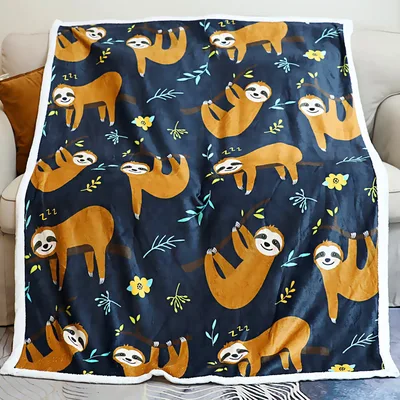 Sleepy Sloth Blanket for Lazy Days and Cozy Nights