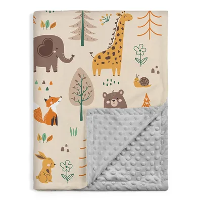 Woodland Animals Blanket: Cute Forest Friends for Kids