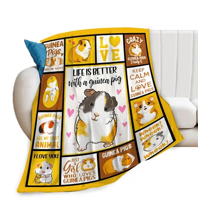 Guinea Pig Lover Blanket: A Cozy Tribute to Your Favorite Pet