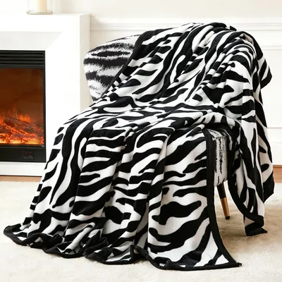 Zebra Print Blanket for Bold Cozy Nights