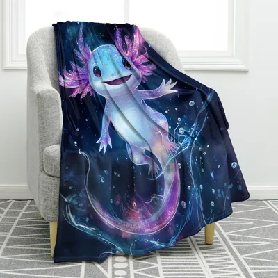 Axolotl Fan Blanket: A Cozy Glowing Companion