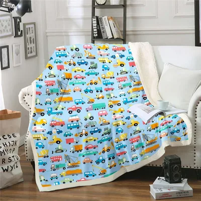 Trucks and Cars Blanket: Bright Little Vehicles for Busy Kids