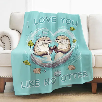 Otter Lover Blanket: A Playful Love Note for Two