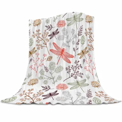 Dragonfly Garden Blanket for Nature Lovers and Cozy Days