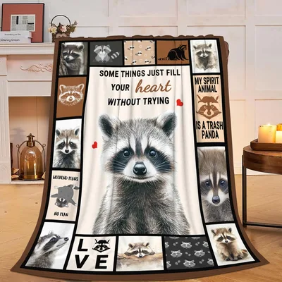 Trash Panda Blanket: Raccoon Lovers’ Cozy Throw