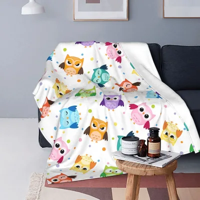 Cute Owl Pattern Blanket for Cozy Owl Lovers