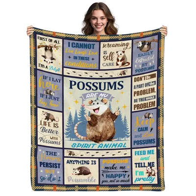 Possum Quotes Blanket for Possum Lovers