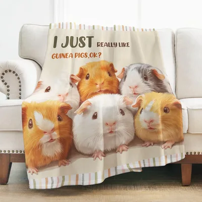 Cute Guinea Pigs Blanket for Animal Lovers