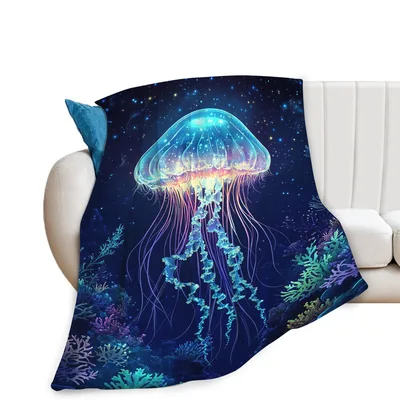 Ocean Jellyfish Blanket for Sea Lovers and Dreamers