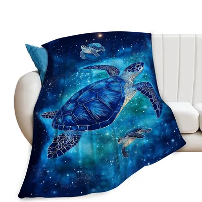 Sea Turtle Blanket for Ocean Lovers and Dreamers